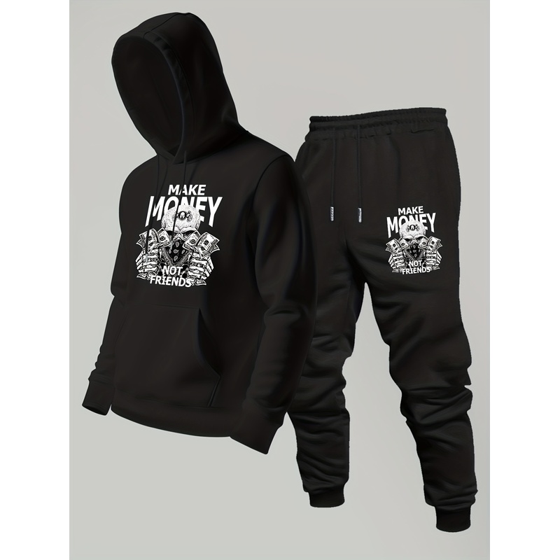 Streetwear Brand Pants - Streetwear-Marken-Sportshirt Leichtes Kapuzen-Sportshirt mit Hose Herren-Sportshirt,