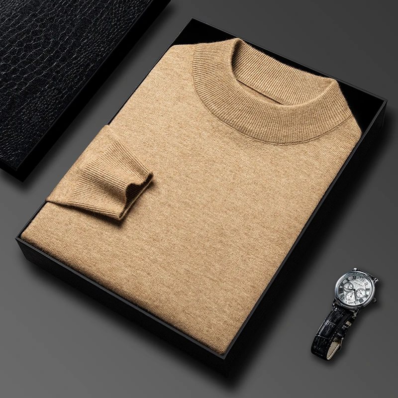 Streetwear Brand - Hälfte Rollkragen Strickwaren Pullover Neue Herbst/Winter