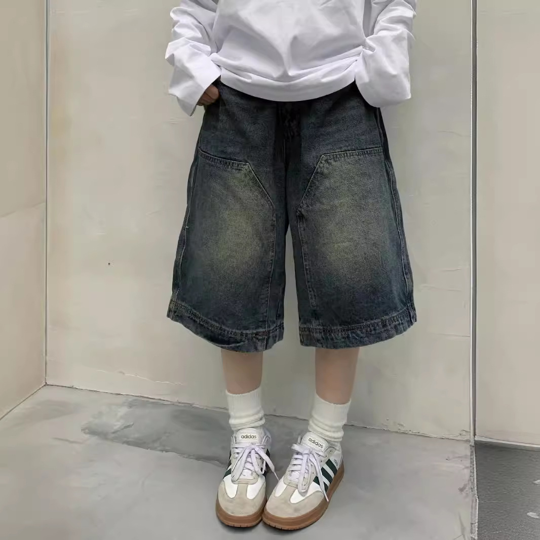 Streetwear Brand Pants - Frauen Y2K Vintage Baggy Jean Shorts
