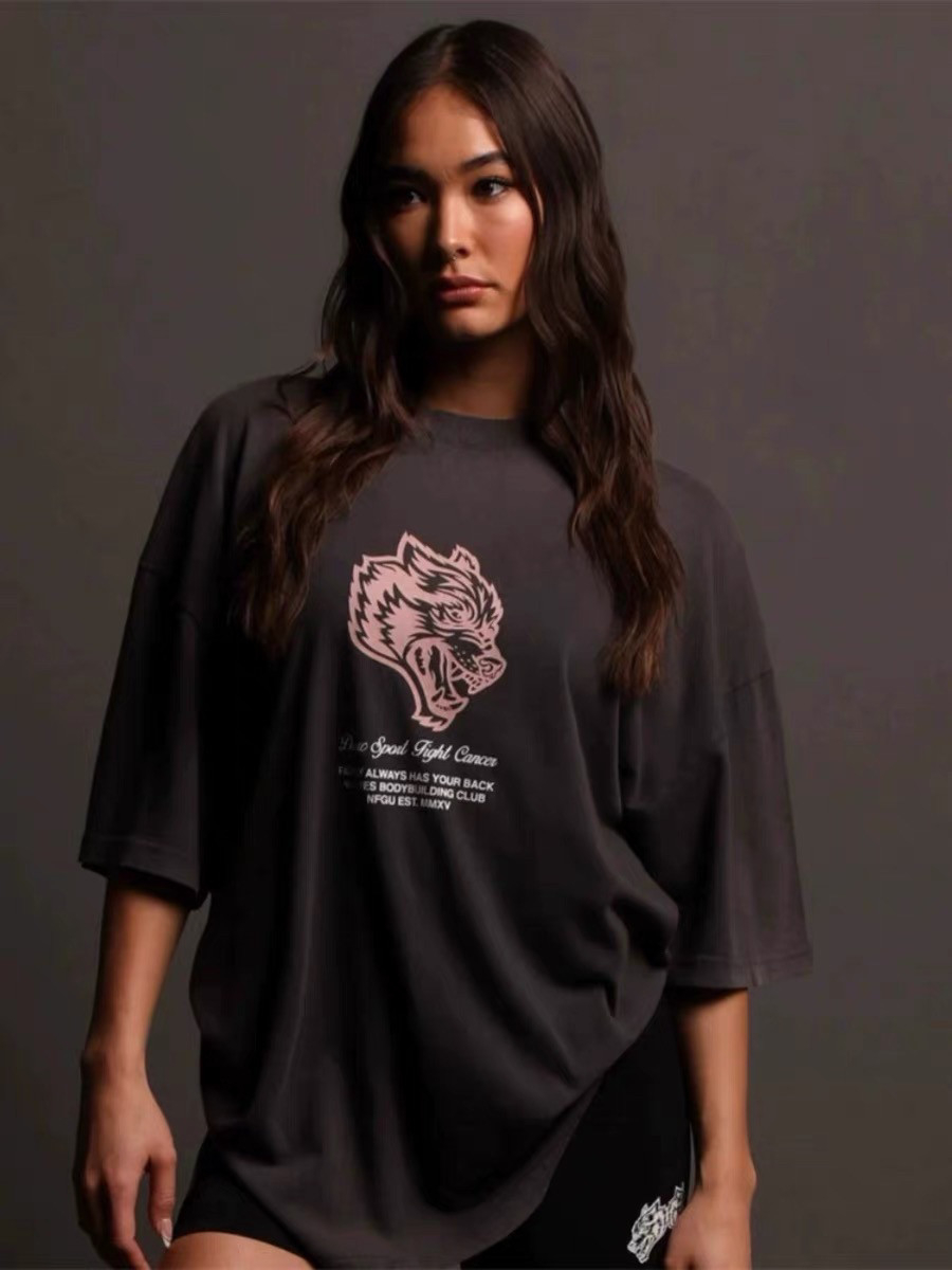 Weißes Klassisches Wolf-Kopf-G – Streetwear Gym Brand Bewertung und Preis