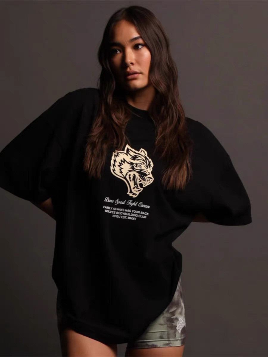Weißes Klassisches Wolf-Kopf-G – Streetwear Gym Brand Bewertung und Preis