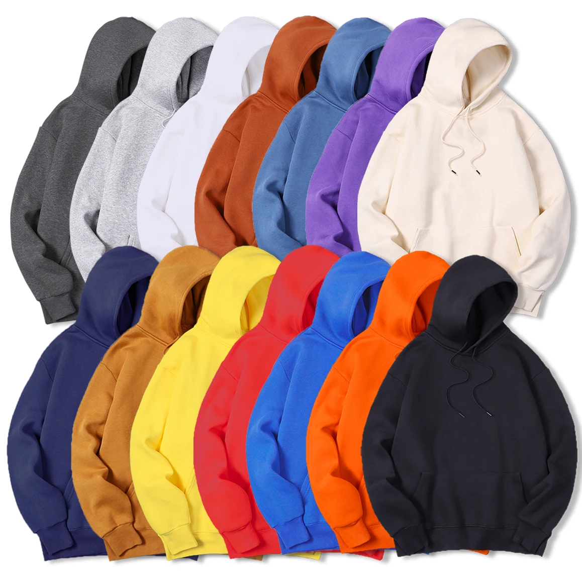 Herren Einfarbiger Kapuzenpull – Streetwear Brand Hoodies Bewertung und Preis