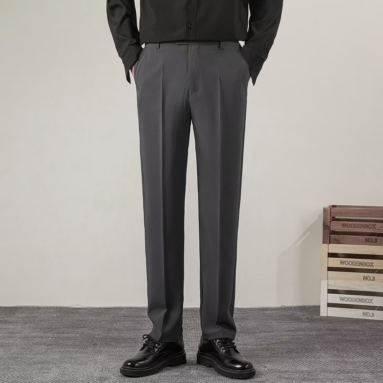 Sommer männer Einfarbig Gerade – Streetwear Brand Pants Bewertung und Preis
