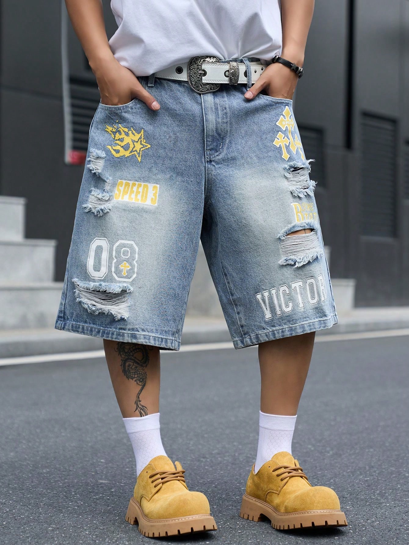 Locker sitzende Denim-Bermudas – Streetwear Brand Pants Bewertung und Preis