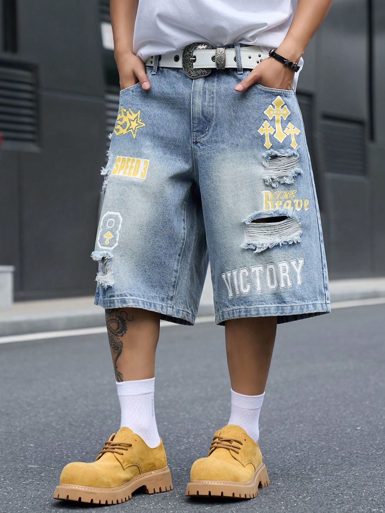 Locker sitzende Denim-Bermudas – Streetwear Brand Pants Bewertung und Preis